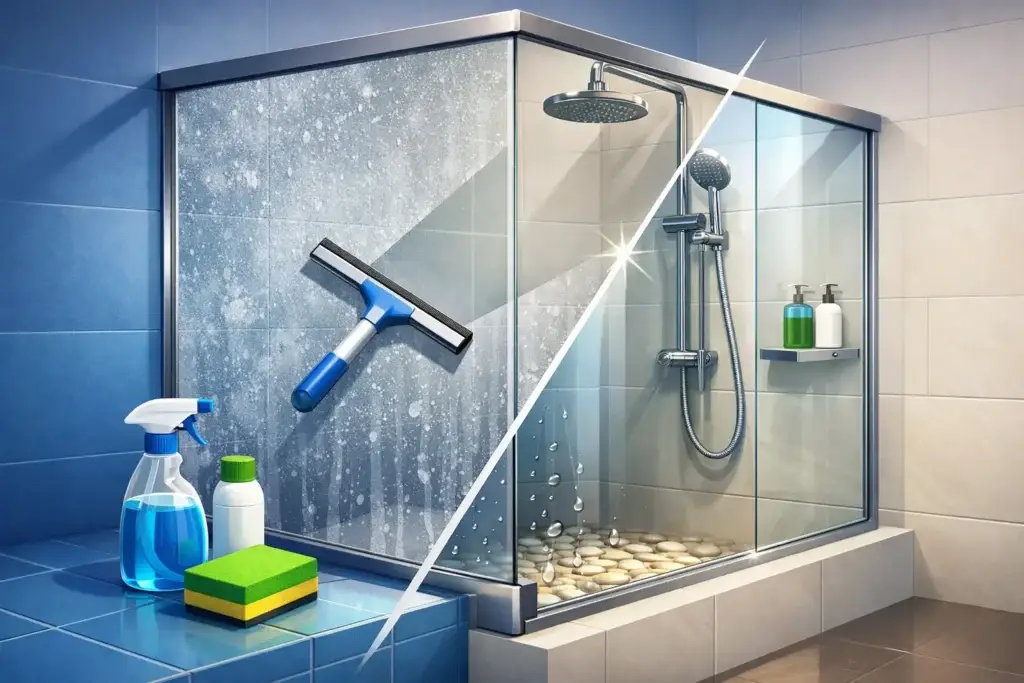 Shower Glass Hard Water Removal That Lasts