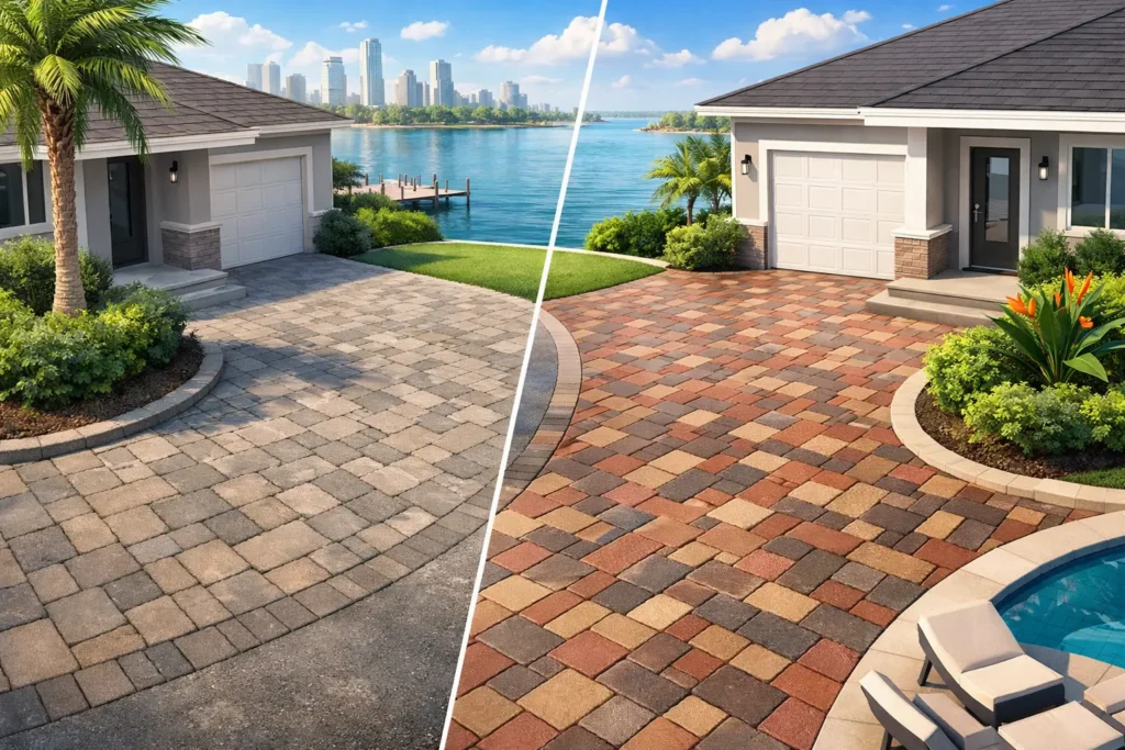 Faded Paver Restoration in Tampa Bay: Cleaning, Joint Sanding & Sealing Options