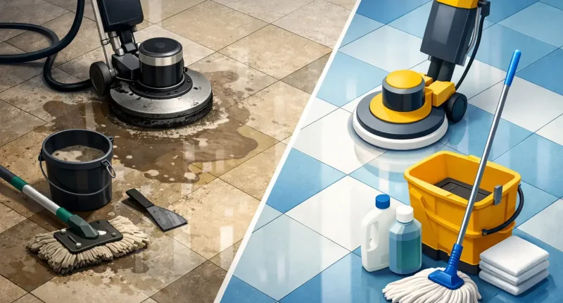 When VCT Floor Stripping and Waxing Is Due